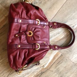 Deep red B Makowsky purse